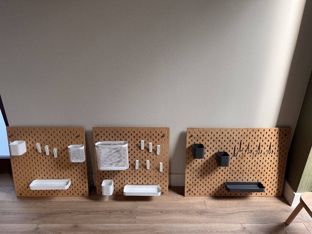 SKÅDIS Pegboard, hout, Ophalen, Zo goed als nieuw, Overige typen