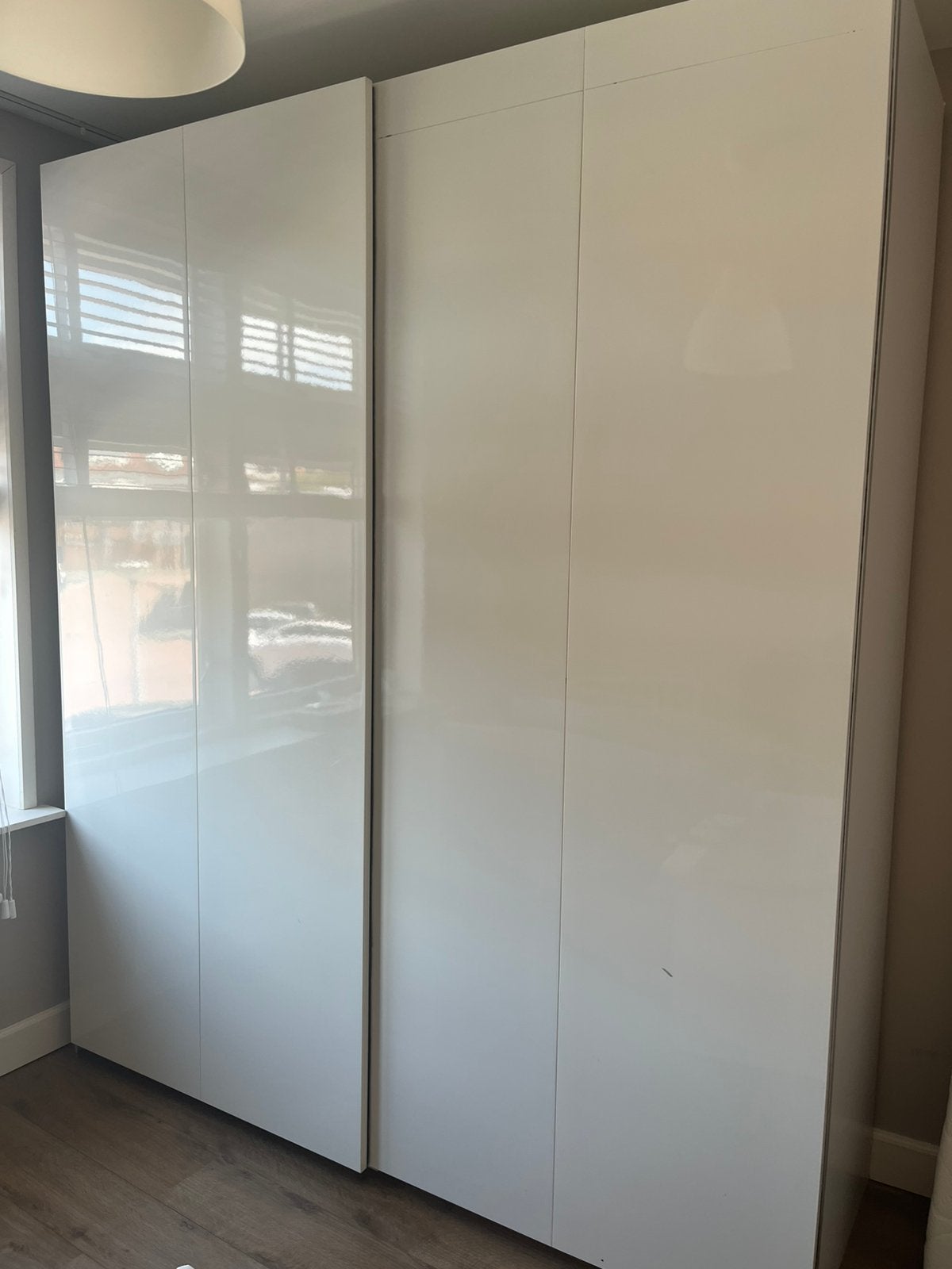 Witte schuifdeuren IKEA pax kast, Huis en Inrichting, Ophalen, 200 cm of meer, Zo goed als nieuw, 200 cm of meer