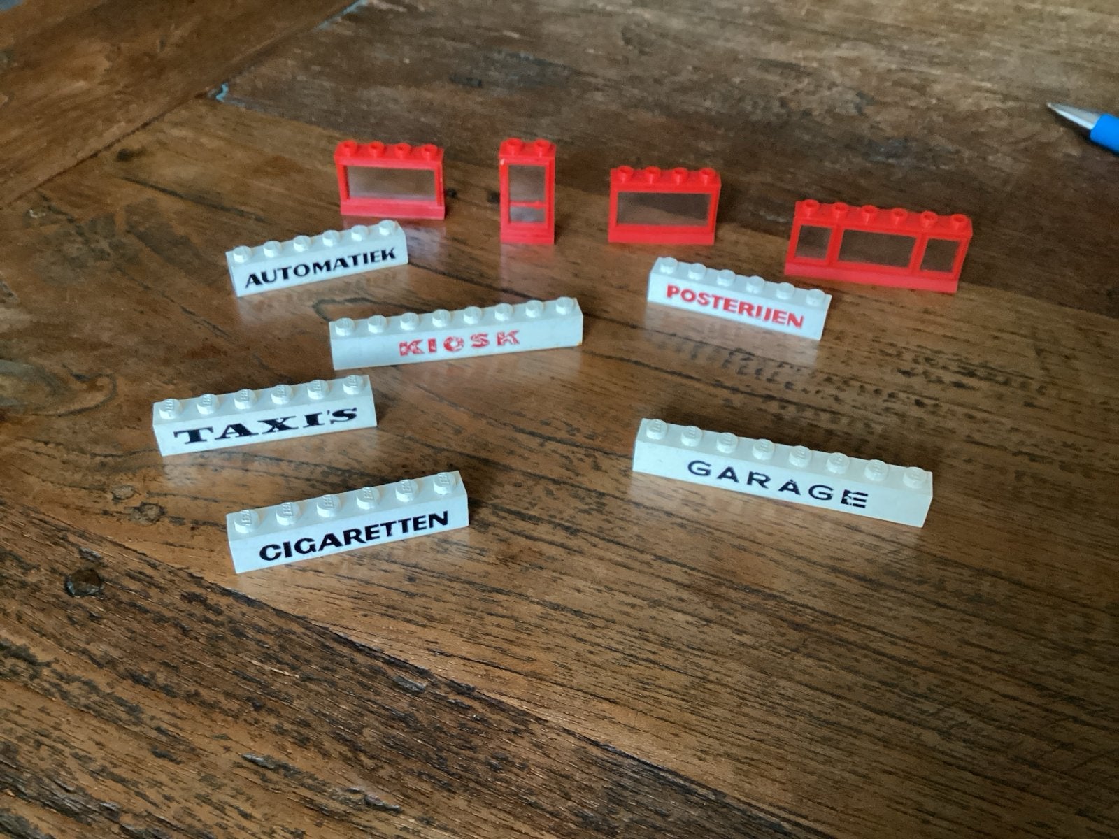 Vintage LEGO uit de jaren '60 - Winkeltekens en ramen, Ophalen of Verzenden, Gebruikt, Overige merken