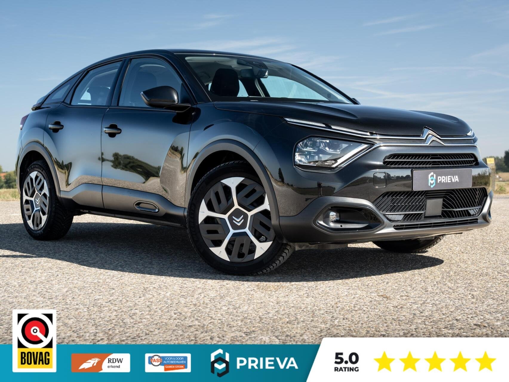 Citroën C4 PureTech Feel | Navigatie | CarPlay | Cruise, Stof, Gebruikt, Zwart, 1199 cc