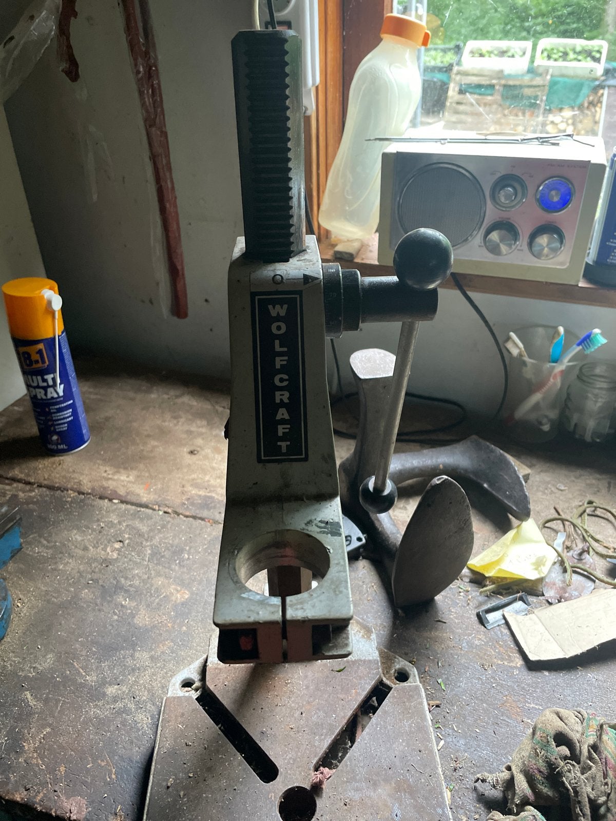 Wolfcraft Kolomboormachine - Boorstandaard, Ophalen, Gebruikt, Minder dan 400 watt, Kolomboormachine