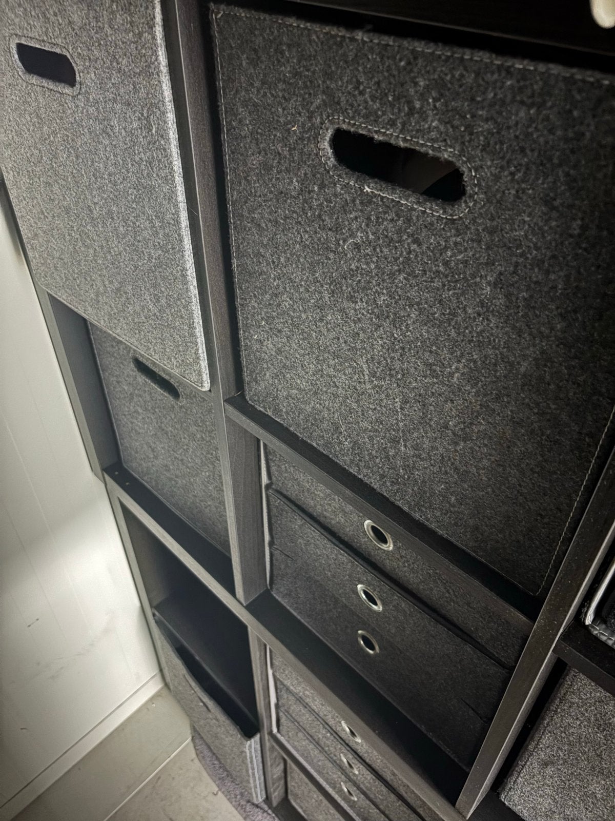 Ikea Kast met Opbergboxen en Wijnrek, Ophalen, Gebruikt, 100 tot 150 cm, 50 tot 100 cm