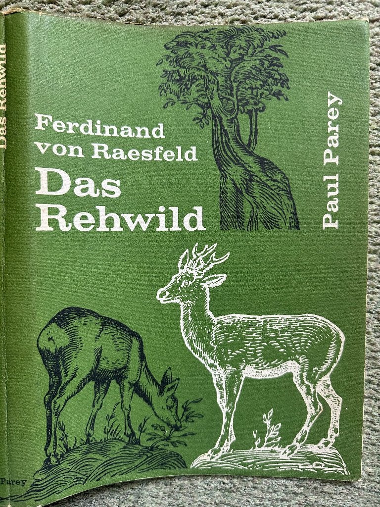 Das Rehwild Ferdinand von Raesfeld Paul Parey - alleen KAFT, Boeken, Literatuur, Gelezen, Europa overig, Ophalen of Verzenden