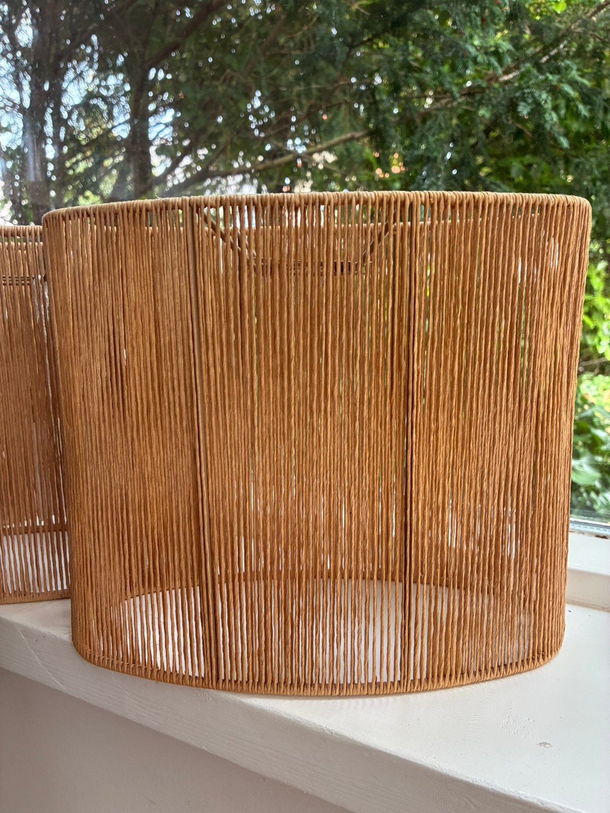 4 nieuwe lampenkapjes kwantum, Huis en Inrichting, Ophalen, Bruin, Natuurlijk materiaal, Nieuw