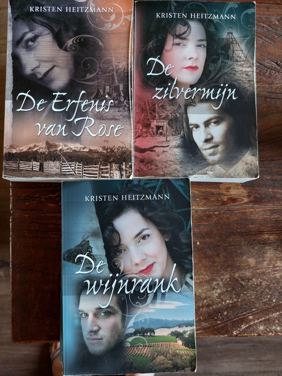 Erfenis van Rose/Zilvermijn/Wijnrank, Kristen Heitzmann, Gelezen, Ophalen of Verzenden, Kristen Heitzmann, Amerika