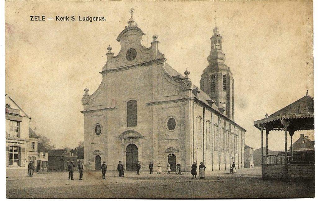 ZELE KERK  SINT  LUDGERUS  MUZIEKNIS   nr  498, Verzenden, Voor 1920, Ongelopen, Antwerpen