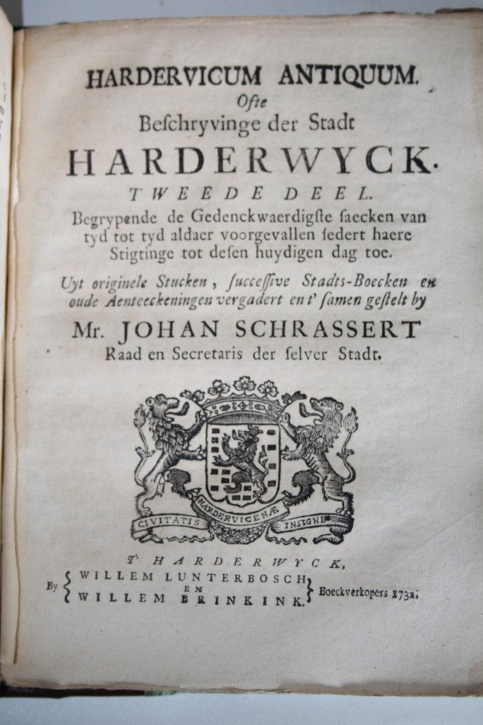 Hardervicum Antiquum. Ofte Beschryvinge der Stadt Harderwyck, Antiek en Kunst, Ophalen of Verzenden