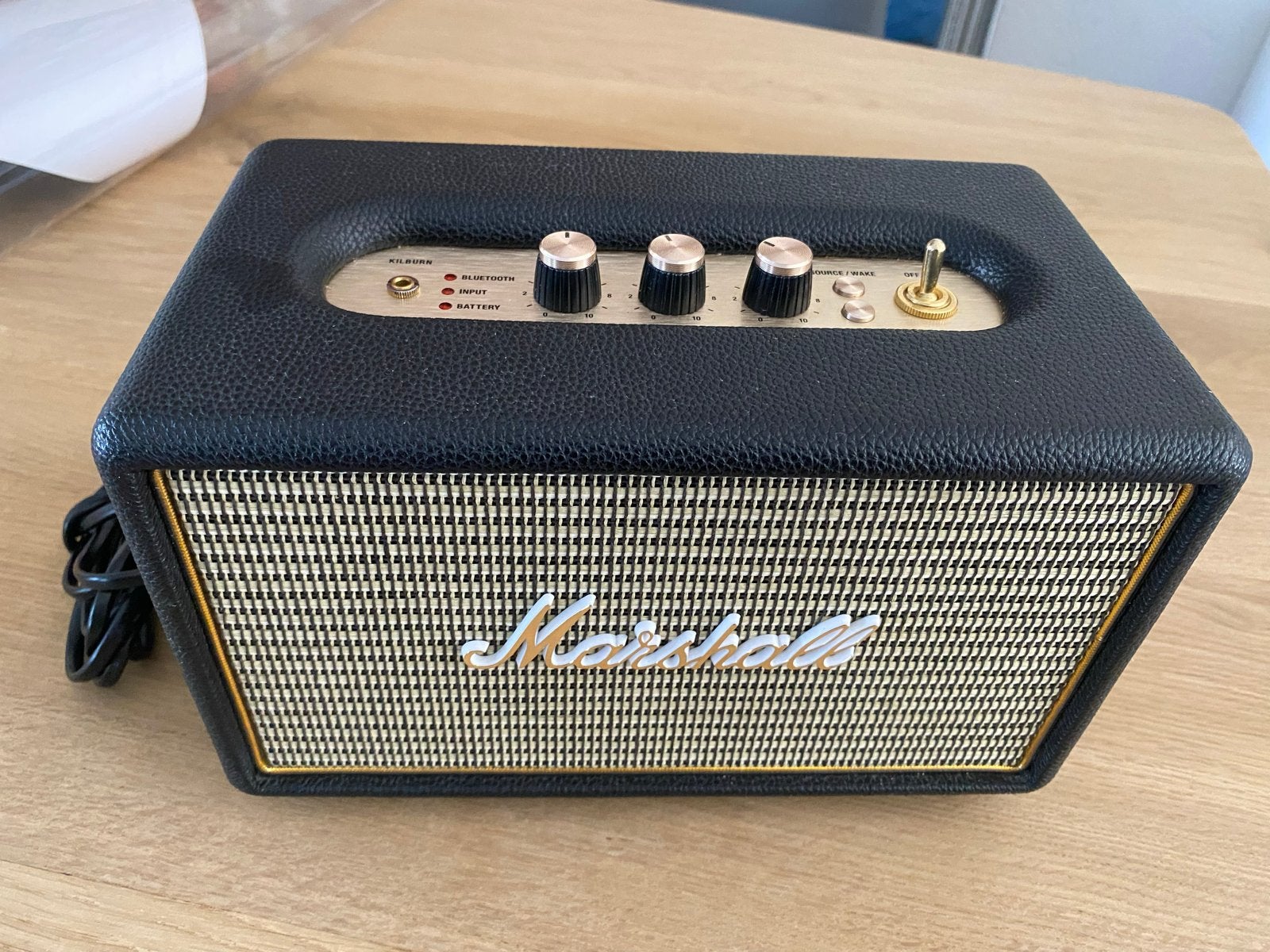 Marshall Kilburn Bluetooth Speaker - Zo goed als nieuw, Zo goed als nieuw, Draagbare speaker, Bluetooth, Minder dan 60 watt