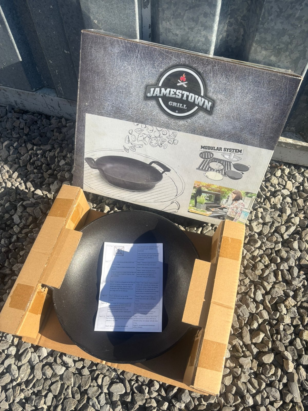 Jamestown bbq wok gietijzer grill Ø 33 cm | NIEUW, Ophalen of Verzenden