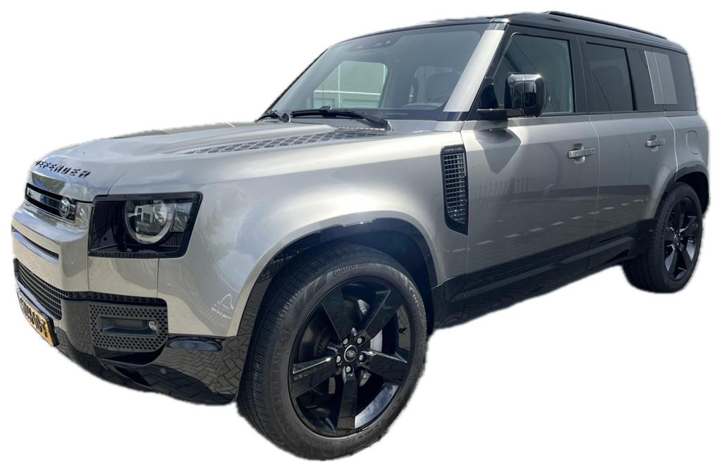Land Rover Defender P300e 300pk Phev AWD Aut 2025 Grijs, Auto's, Land Rover, Automaat, Beige, 3000 kg, Defender