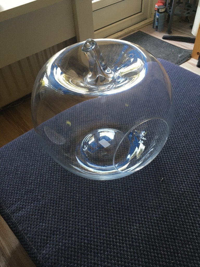 grote glazen appel voor snoep/opmaak bloempot, Overige materialen, Rond, Zo goed als nieuw, Minder dan 40 cm