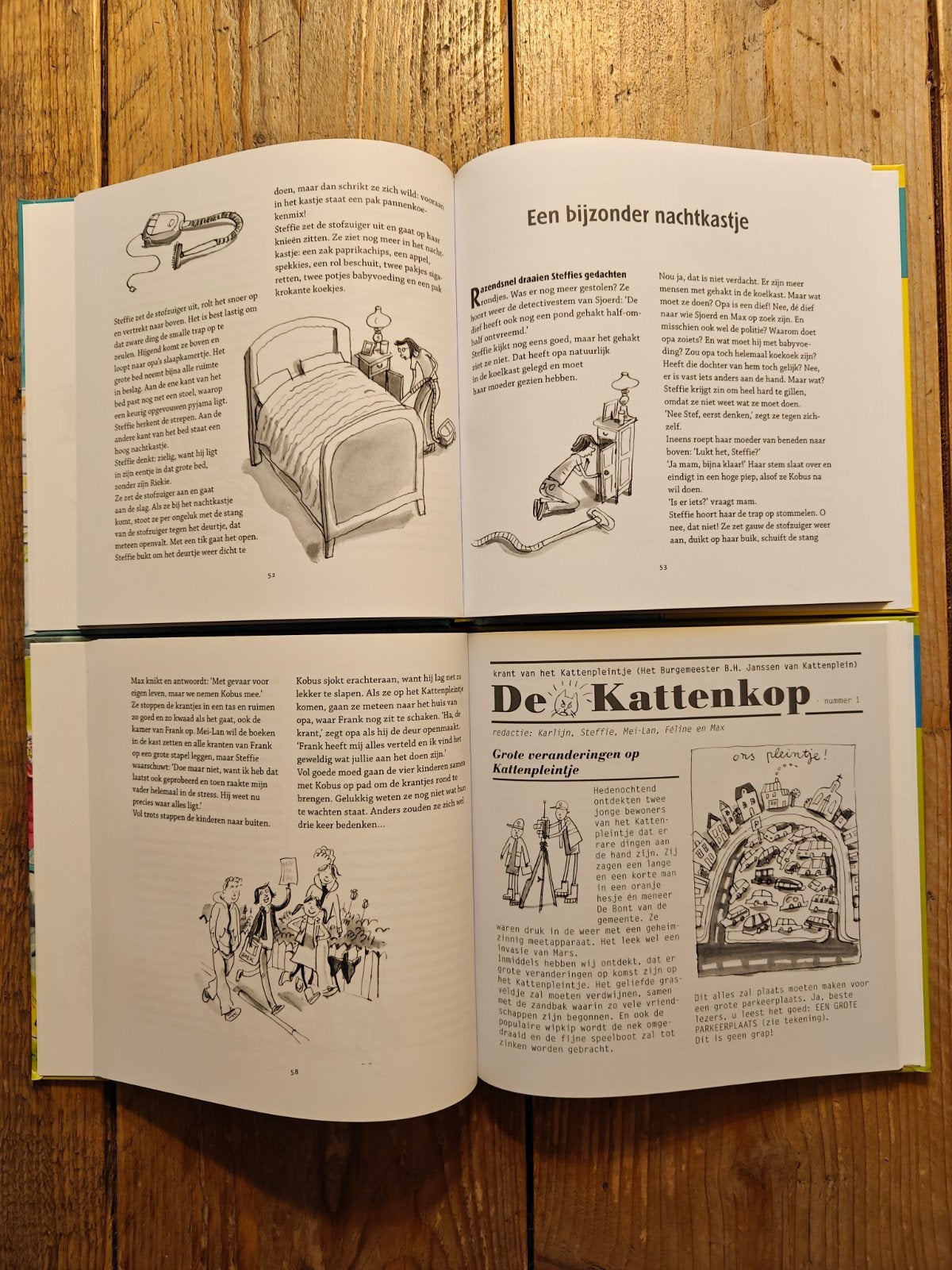 2 Delen van de serie: De kinderen van het kattenpleintje., Ophalen of Verzenden, Gelezen, Verhalen