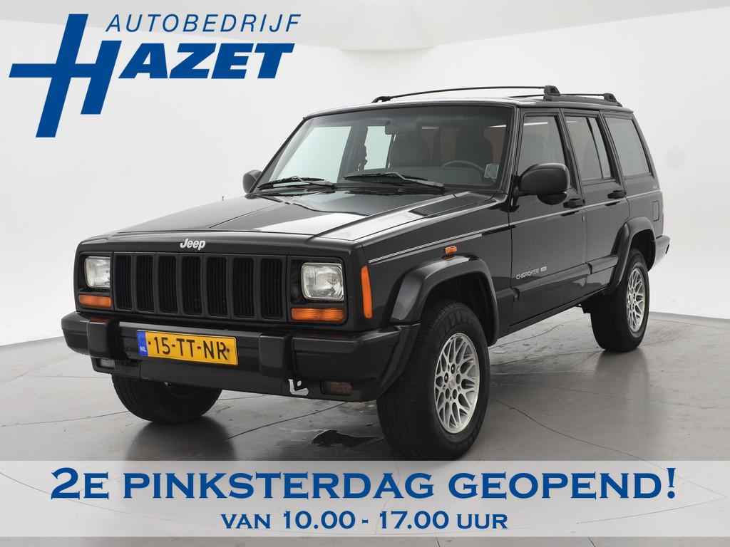 Jeep Cherokee 4.0i 4X4 AUT. LIMITED *APK 12-2026* Jeep Chero, Auto's, Jeep, Automaat, Gebruikt, Stoelverwarming, Zwart