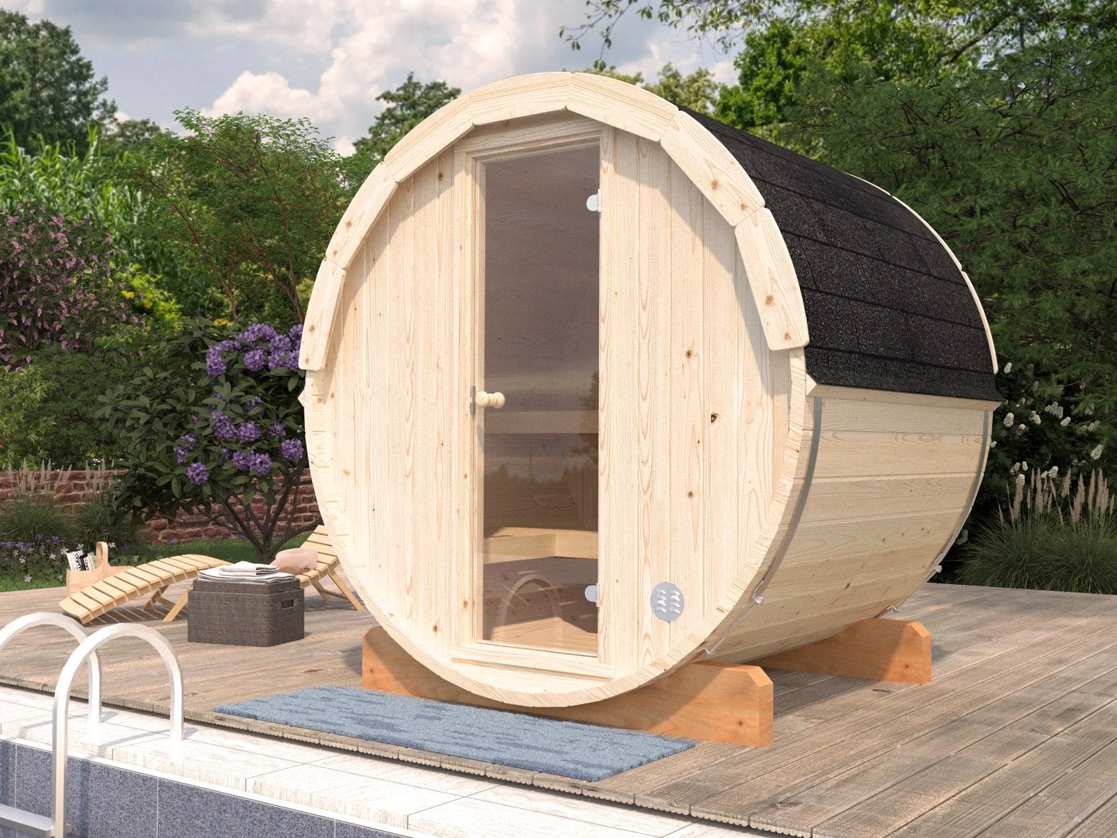 Barrel Sauna | 2 persoons | lange bankjes | Direct leverbaar, Info@inner-stillness.nl, Fins of Traditioneel, 7665VB, Inner Stillness Wellness Retreat B.V