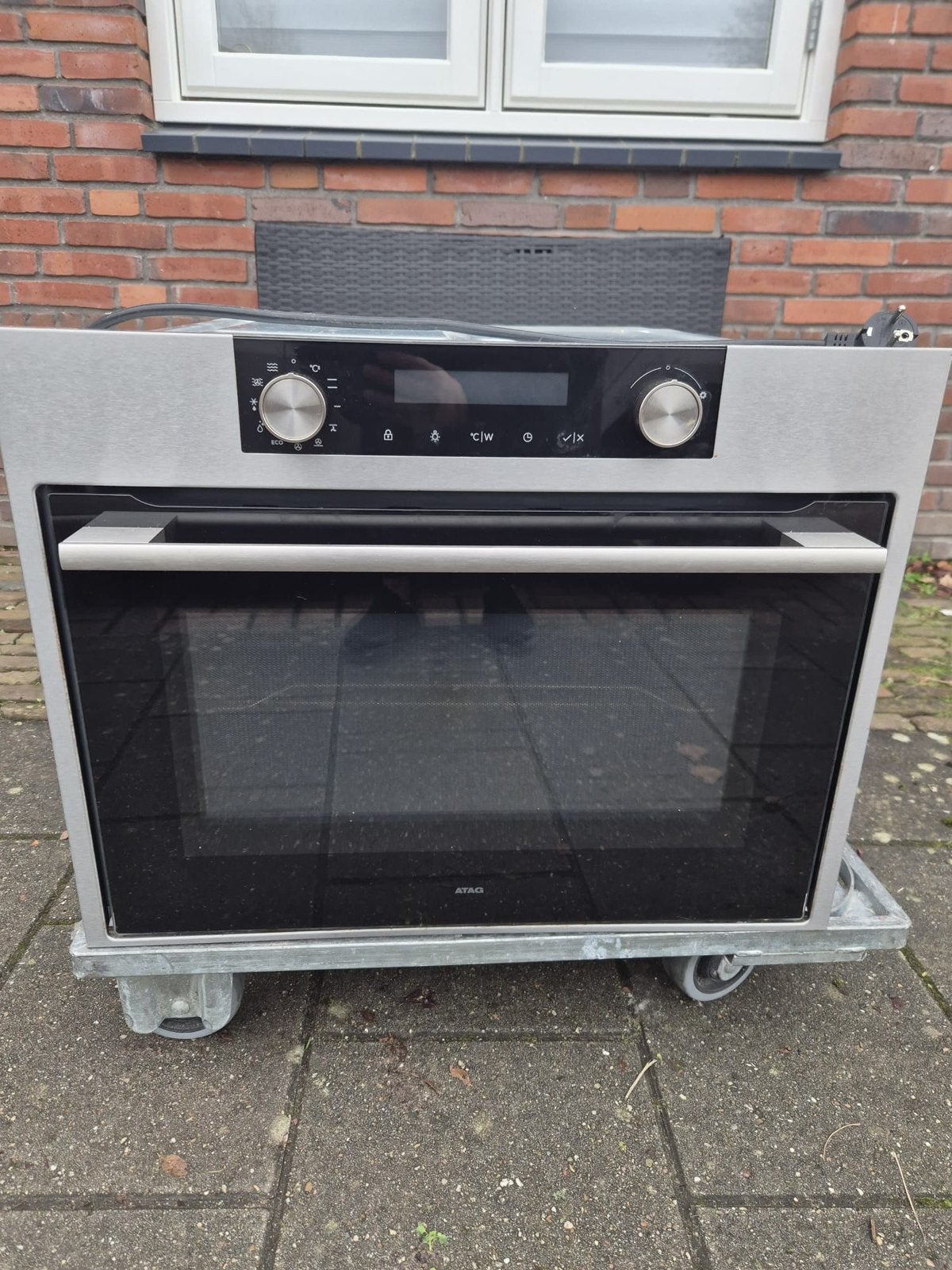 Atag combi oven / magneteon, Witgoed en Apparatuur, Ovens, Ophalen, Minder dan 45 cm, 45 tot 60 cm, Hete lucht