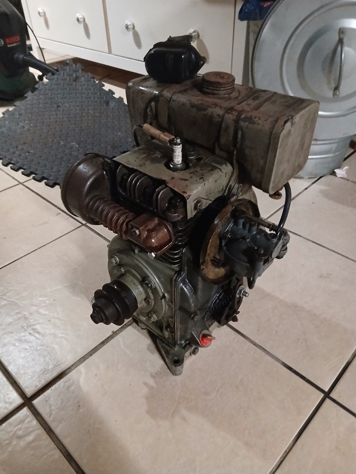 Bernard W19A Motor - Loopt, hoog toerental, incl extra carb., Ophalen, Gebruikt, Benzinemotor