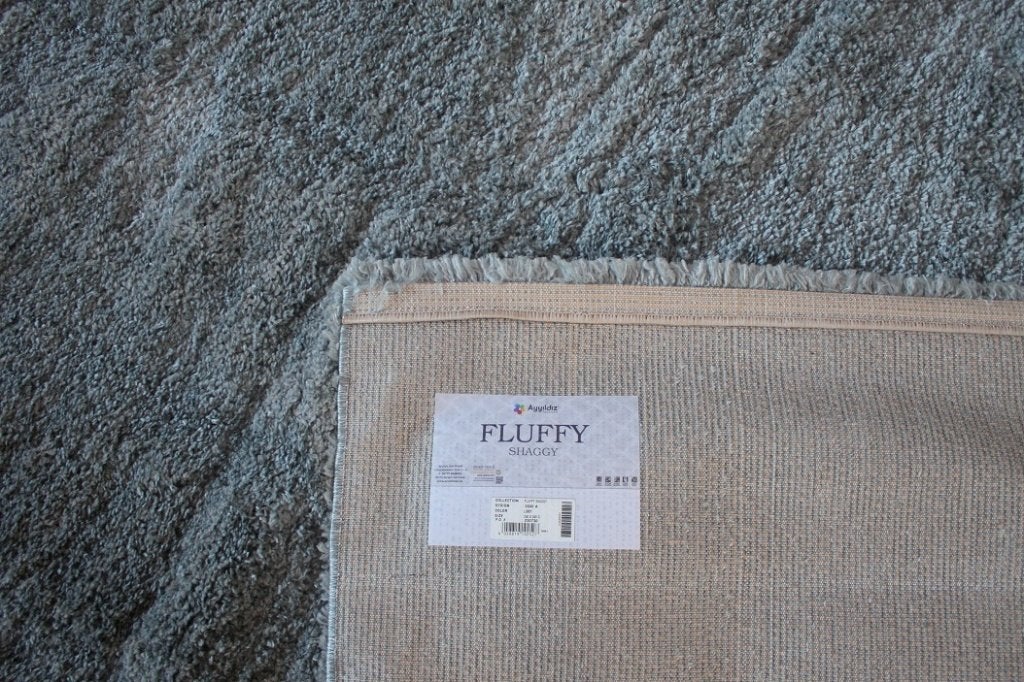 Zacht hoogpolig vloerkleed Shaggy Fluffy grijs 240 x 340 cm., Huis en Inrichting, Ophalen, 200 cm of meer, Grijs, Rechthoekig