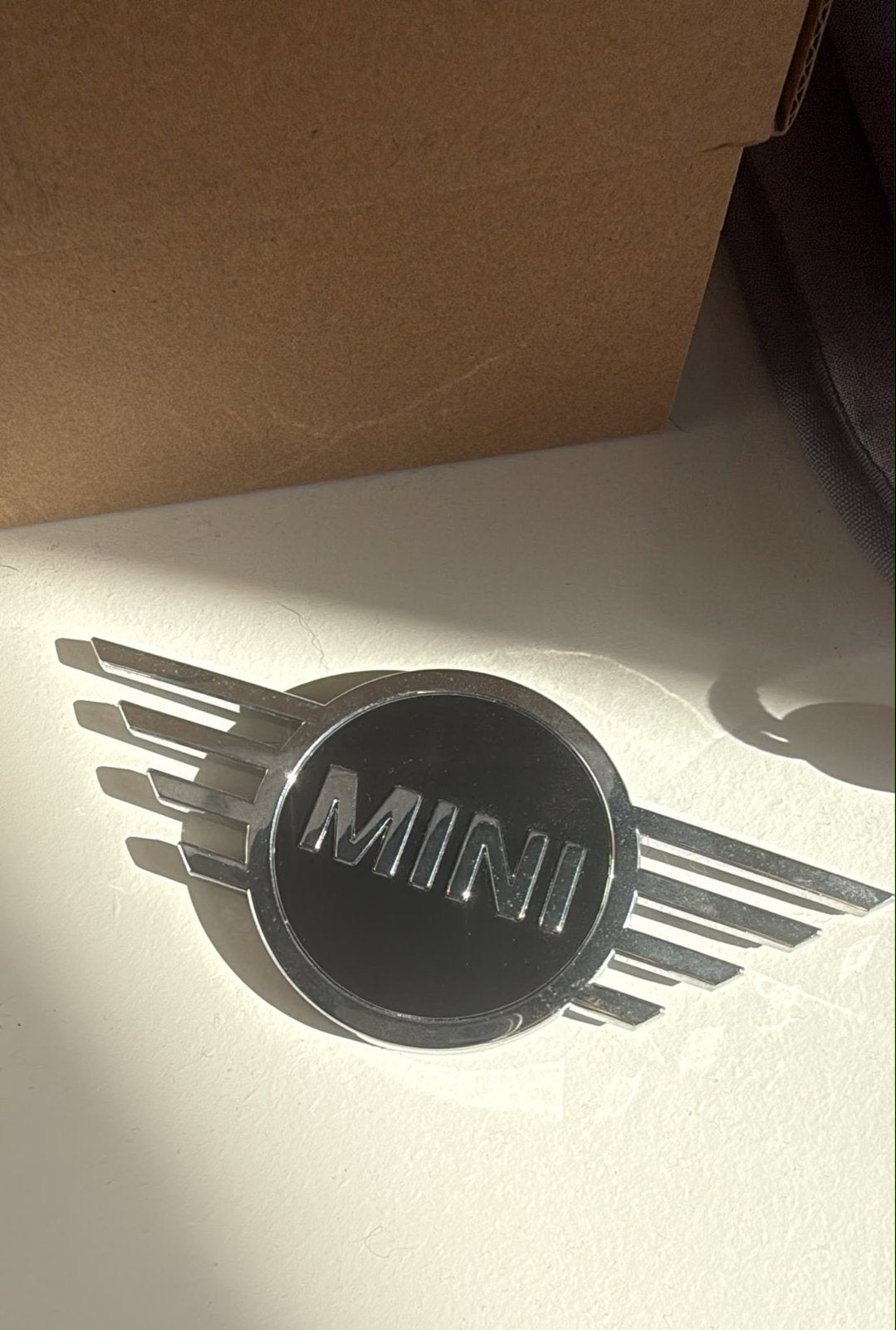 Mini logo embleem - Origineel en in goede staat, Ophalen of Verzenden, Gebruikt, Mini