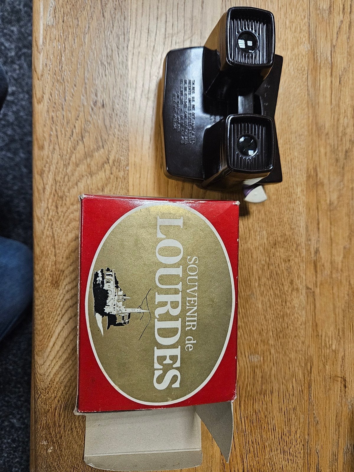 Vintage View-Master met Souvenir de Lourdes schijf, Antiek en Kunst, Ophalen