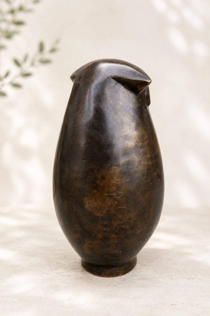 BOLLE UIL / bronzen beeld / 12,5 cm hoog, Nieuw, Info@huisentuindecoratiemarie.nl, Huis en tuin decoratie marie, Dierenbeeld