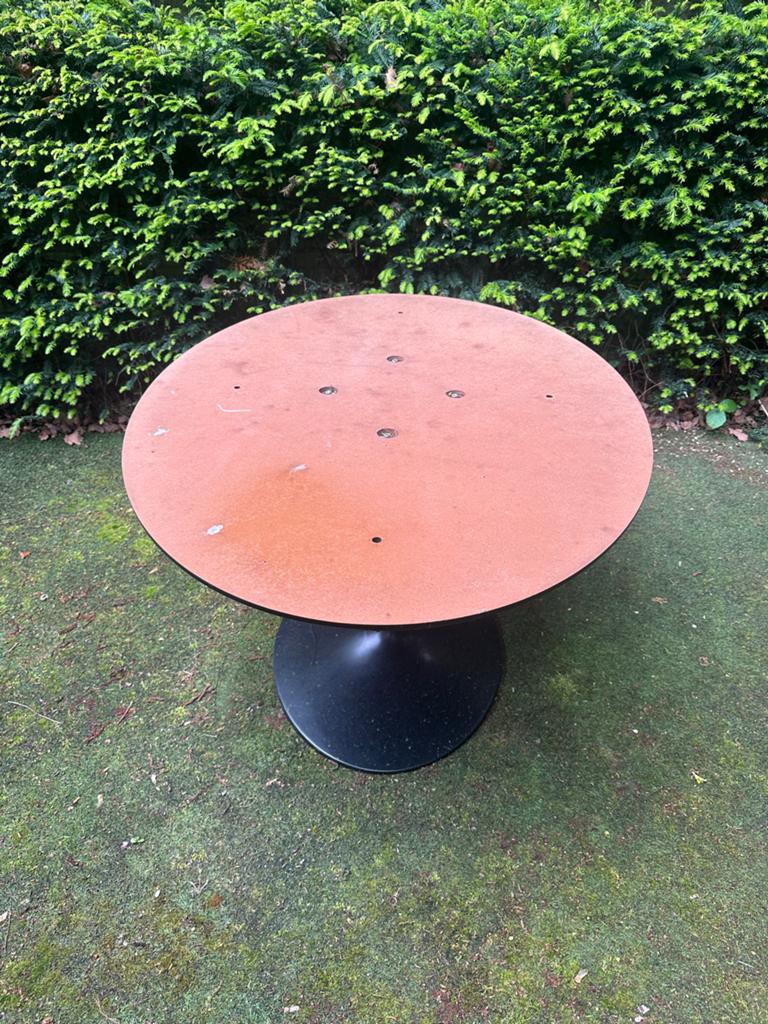 Tulip tafel - 140x100cm onderstel., Ophalen, Zo goed als nieuw, Ovaal, Hout
