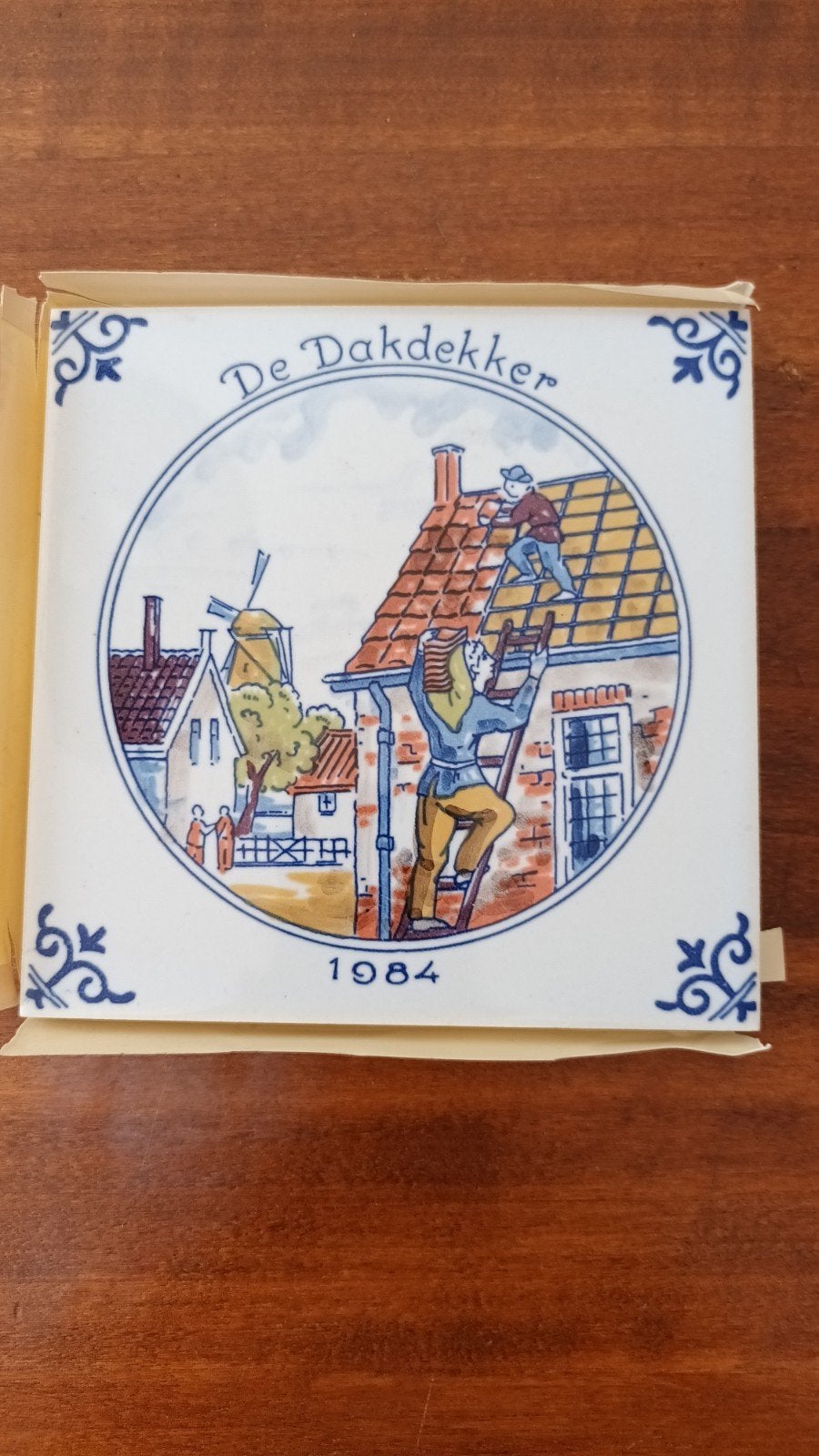 Tegel 'De Dakdekker' 1984 - Jan Luycken, Ophalen of Verzenden
