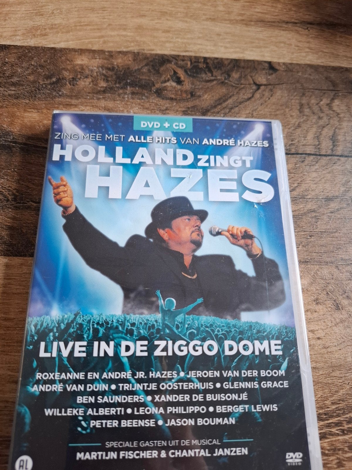 Holland Zingt Hazes Live in de Ziggo Dome DVD + CD, Gebruikt, Alle leeftijden, Concert, Inclusief doosje