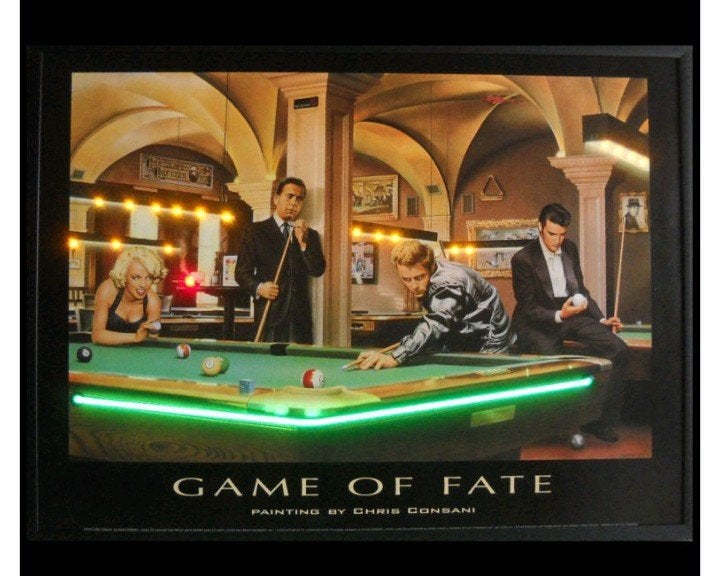 game of fate voor mancave, Ophalen of Verzenden, Minder dan 50 cm, Schilderij