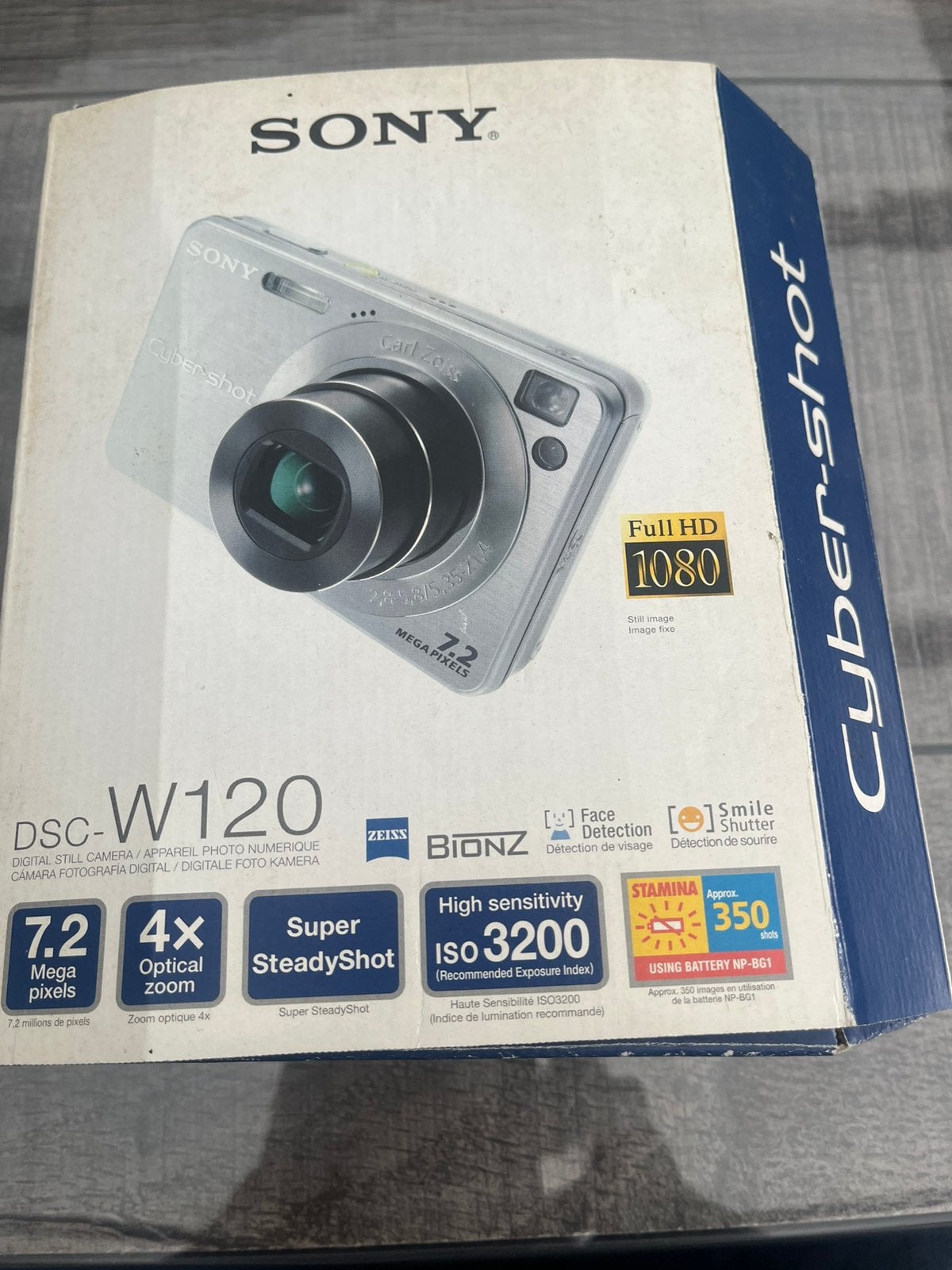 SONY DSC-W120 Cybershot, 20x of meer, Ophalen of Verzenden, Zo goed als nieuw, Sony