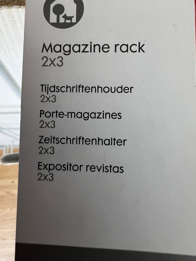 Wit metalen tijdschriftenrek/folderrek 9 vaks (100x50cm), Ophalen, Nieuw