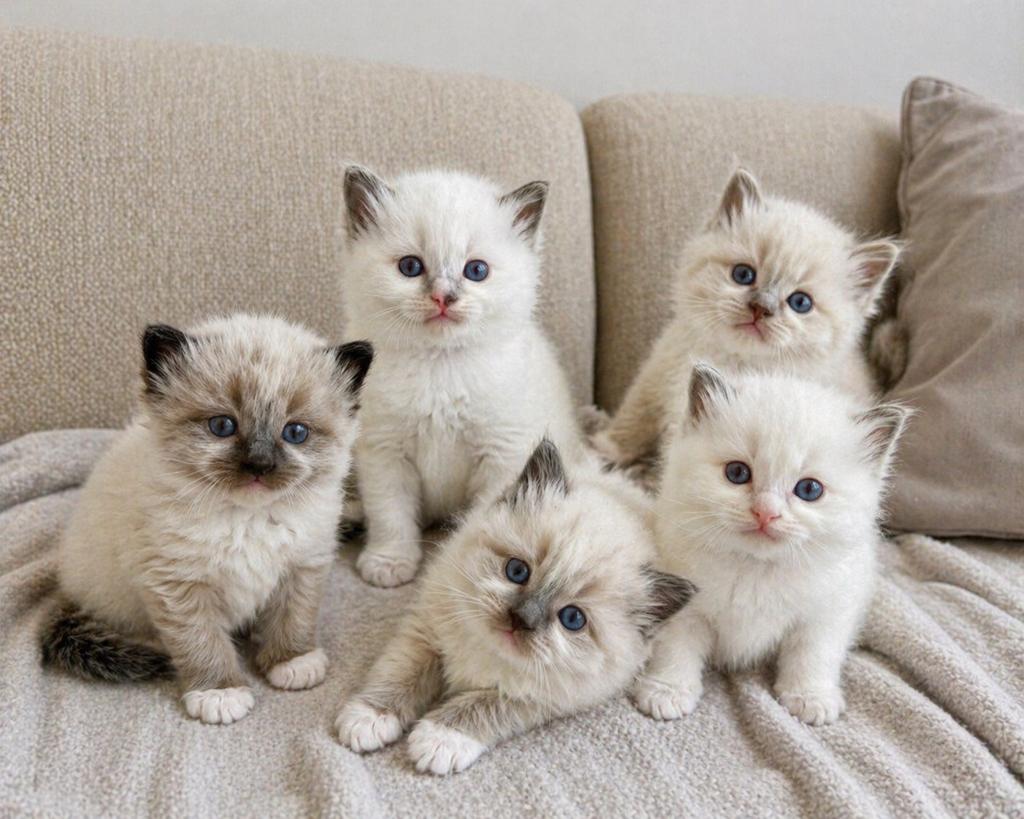 Prachtige Ragdoll kittens zoeken een gouden mandje! 🐾, Meerdere dieren, Ontwormd, 0 tot 2 jaar