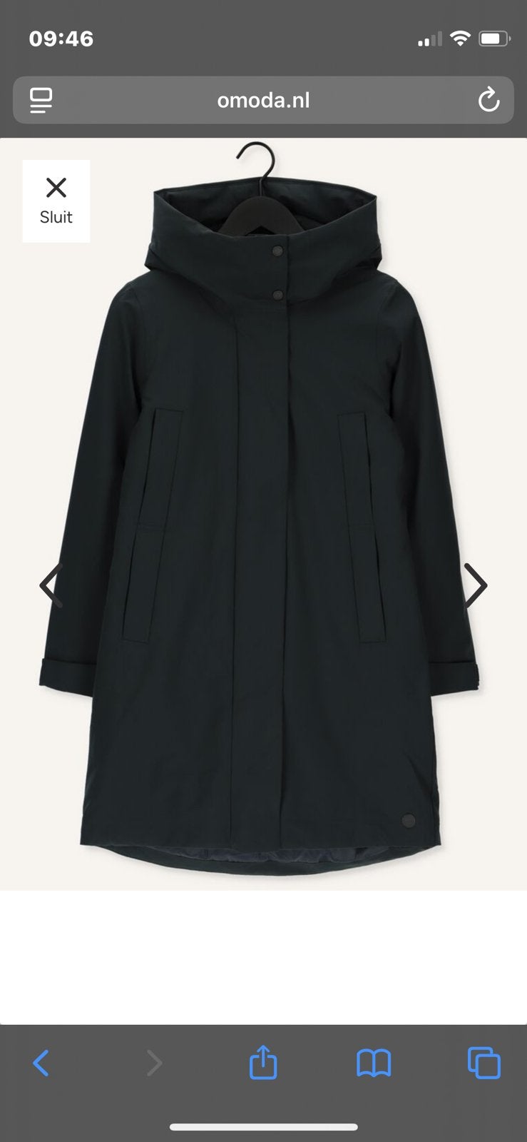 Elvine Donkerblauwe Parka's - XS, Ophalen of Verzenden, Zo goed als nieuw, Maat 34 (XS) of kleiner, Blauw