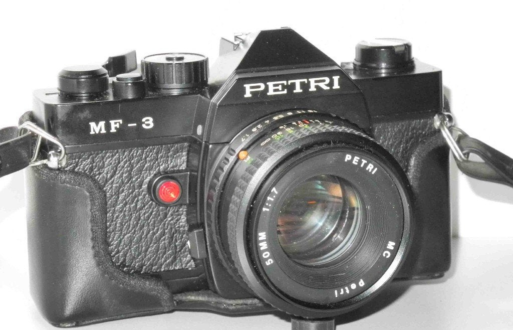 Petri MF-3 +50mm 1.7 MC, Ophalen of Verzenden, Gebruikt, Spiegelreflex, Overige Merken
