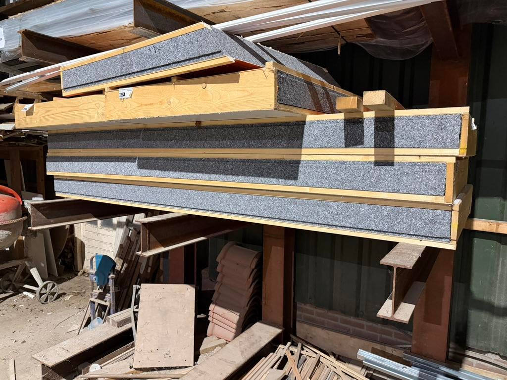 Dakplaten, Ophalen, Zo goed als nieuw, Hardschuim (Pir), 15 m² of meer