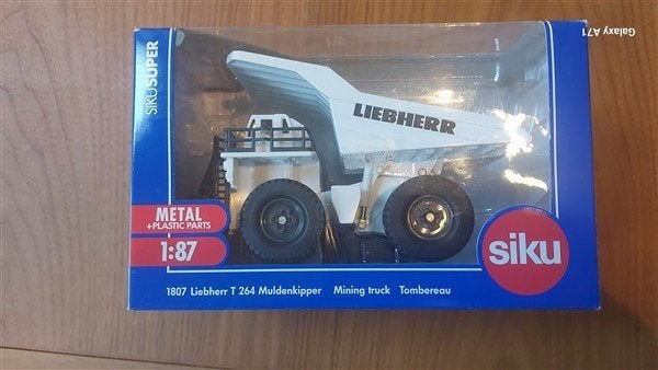 Siku 1807 Liebherr dumper, Ophalen of Verzenden, Zo goed als nieuw, Hijskraan, Tractor of Landbouw, SIKU