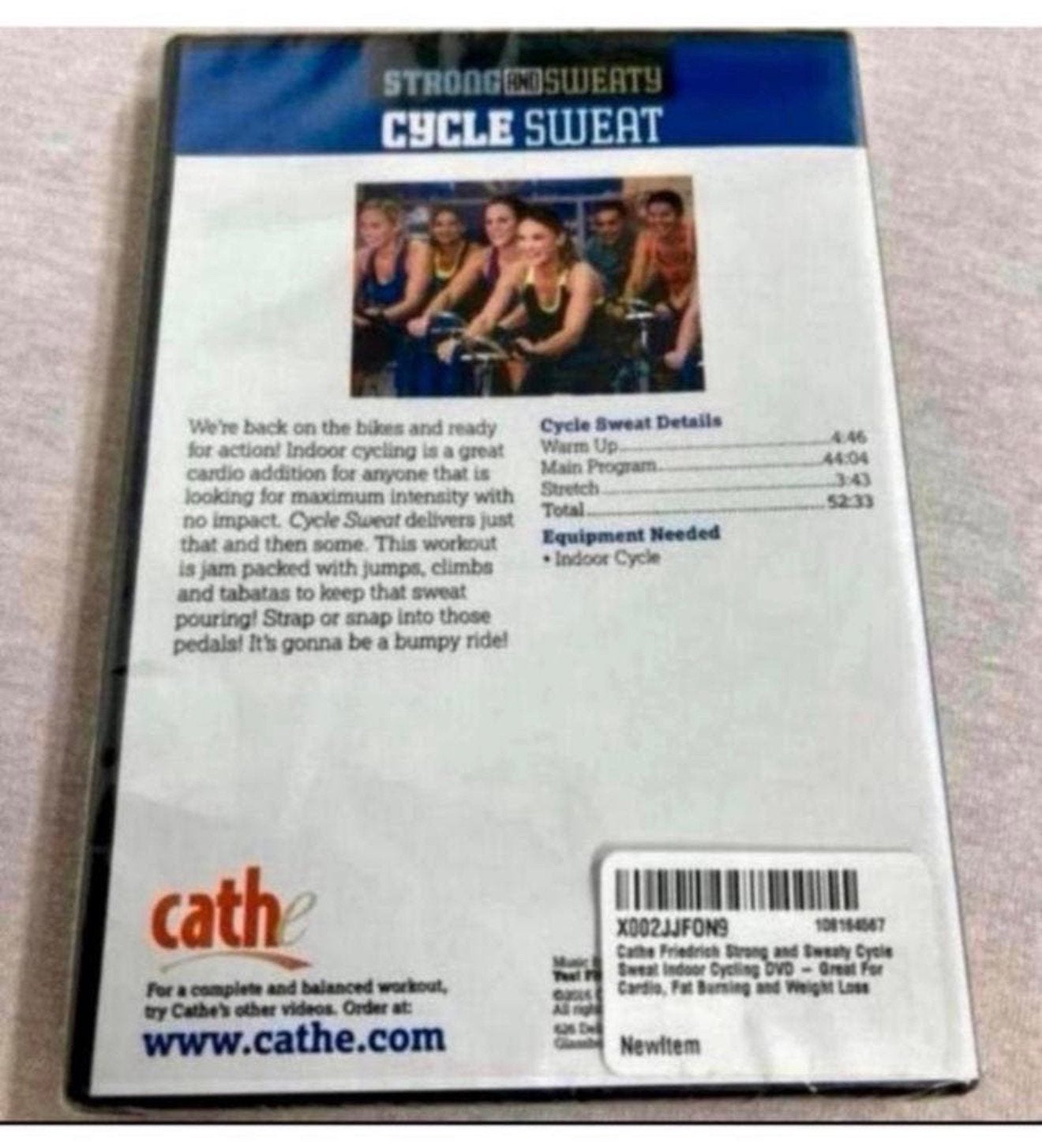 Cathe Friedrich Strong and Sweaty - Home Trainer fiets dvd, Ophalen of Verzenden, Nieuw in verpakking