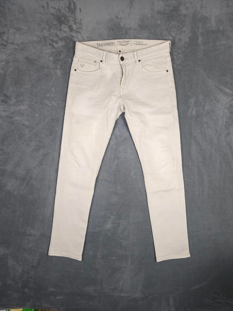 Pme Legend Broek Tailwheel W34 L32 Slim Fit Beige Pall Mall., Overige kleuren, ., Ophalen of Verzenden, Zo goed als nieuw