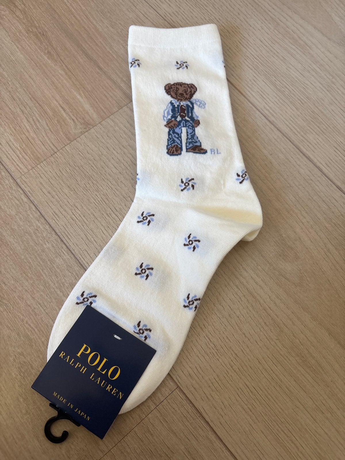 Polo Ralph Lauren sokken met Polo Bear - Nieuw, Sokken en Kniesokken, Verzenden, Wit, Nieuw