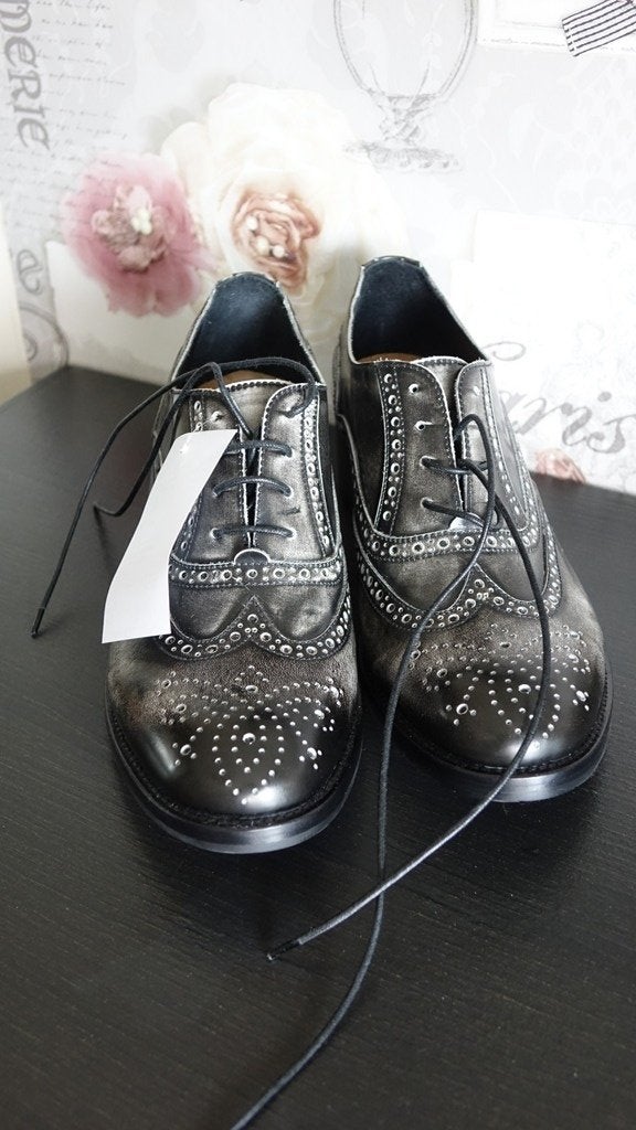 nieuwe grijze POLLINI volledig echt leren schoenen, Verzenden, Nieuw, Schoenen met hoge hakken, POLLINI