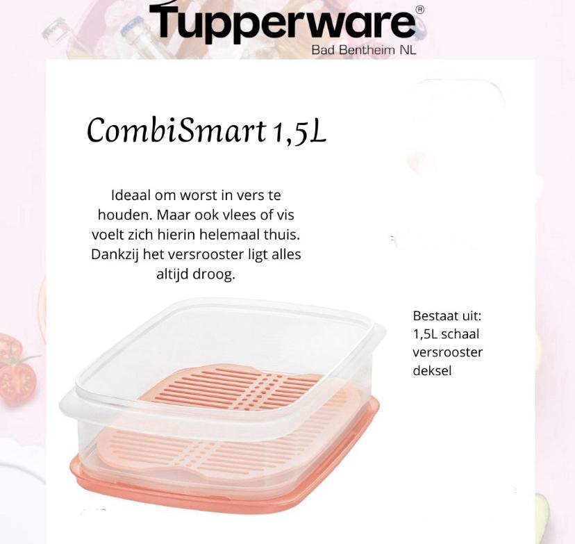 Tupperware CombiSmart # 1,5 liter, Ophalen of Verzenden, Nieuw, Wit, Overige typen