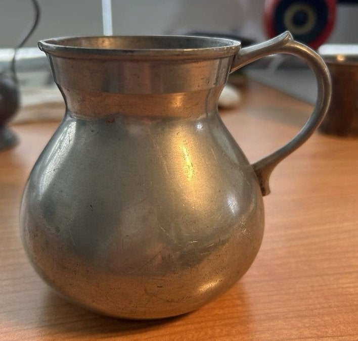 Tinnen kannetje C&K Kurz Tiel Holland – Real Pewter – 9 cm, Ophalen of Verzenden