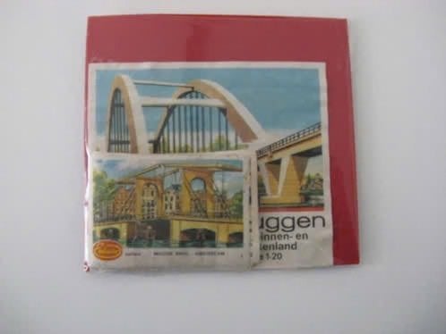 Lucifersmerken Enkabe Bruggen serie 1 -20, Verzenden, Zo goed als nieuw, Luciferdoosjes of -merken