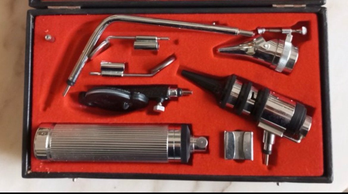 Vintage Riester ENT set in doos - Made in Germany, Antiek en Kunst, Ophalen of Verzenden