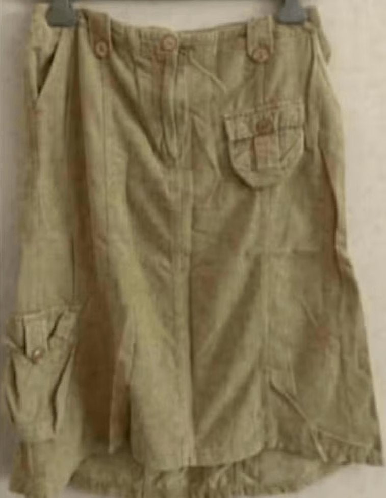 Beige (beige-bruine) rok ribstof, ribrok; yessica; maat 40, Maat 38/40 (M), Beige, Ophalen of Verzenden, Zo goed als nieuw