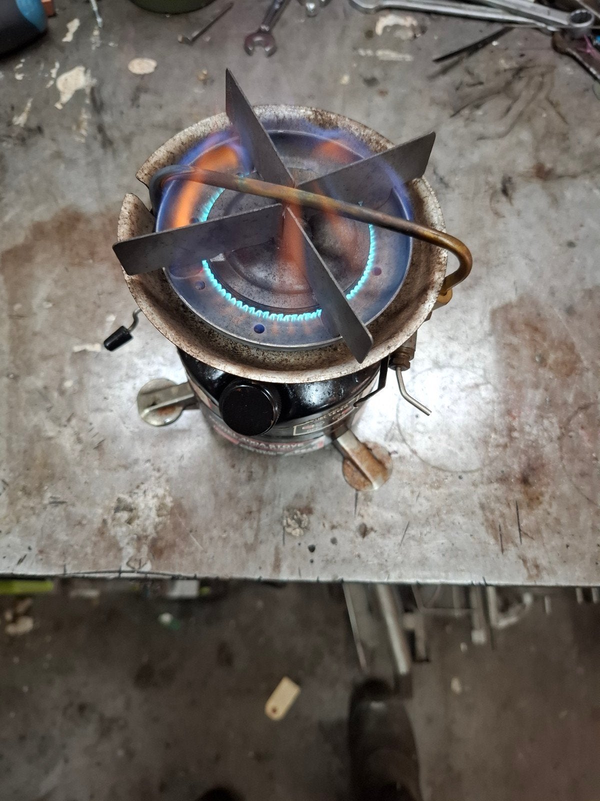 coleman model 400a stove benzinebrander retro kamperen, Ophalen of Verzenden
