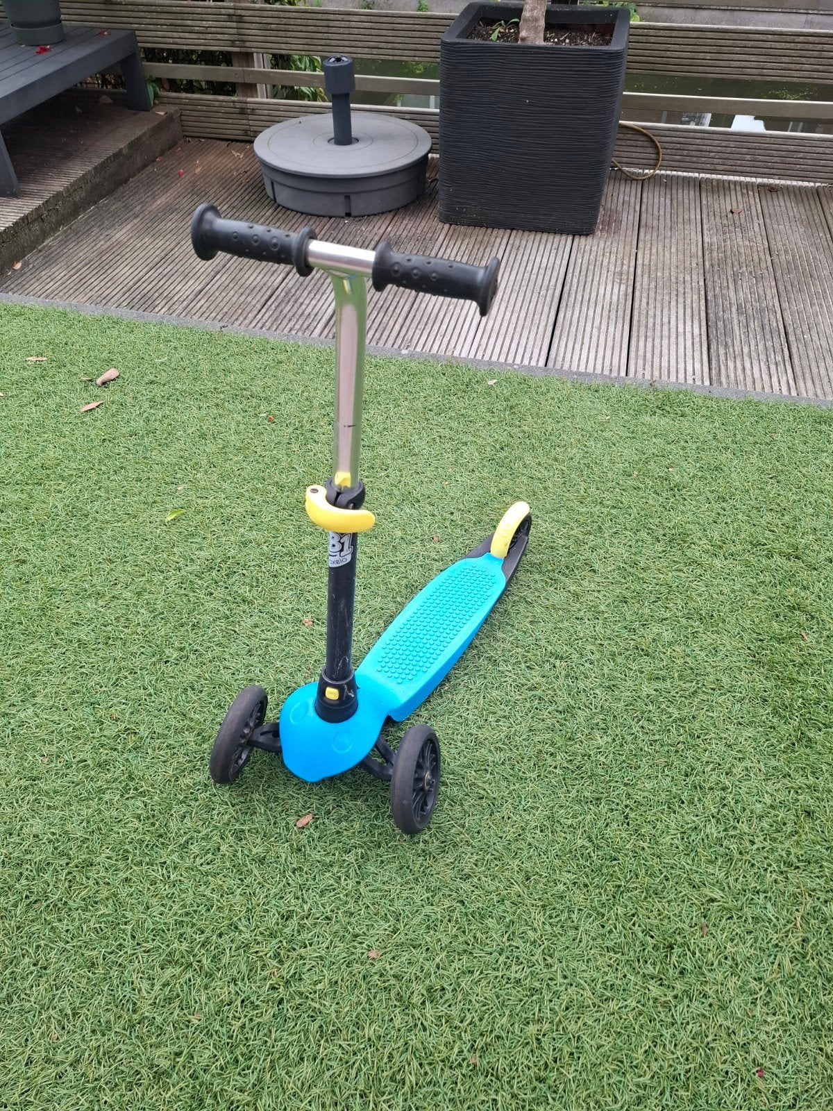 Kinderstep met 3 wielen 2-4 jaar - Blauw, Ophalen of Verzenden, Gebruikt, Gewone step, Decathlon