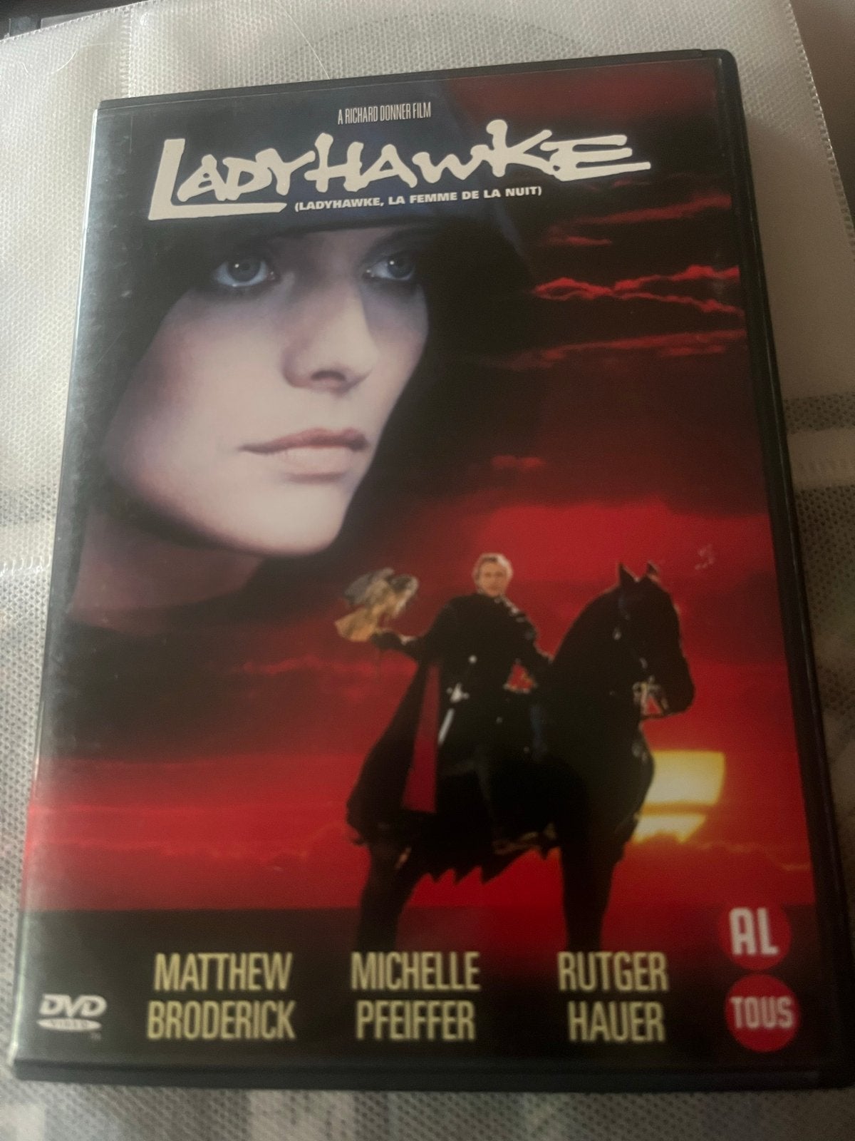 Ladyhawke DVD - Klassieke Fantasyfilm met Rutger Hauer, Cd's en Dvd's, Alle leeftijden, Nederlands, Ophalen of Verzenden, Gebruikt