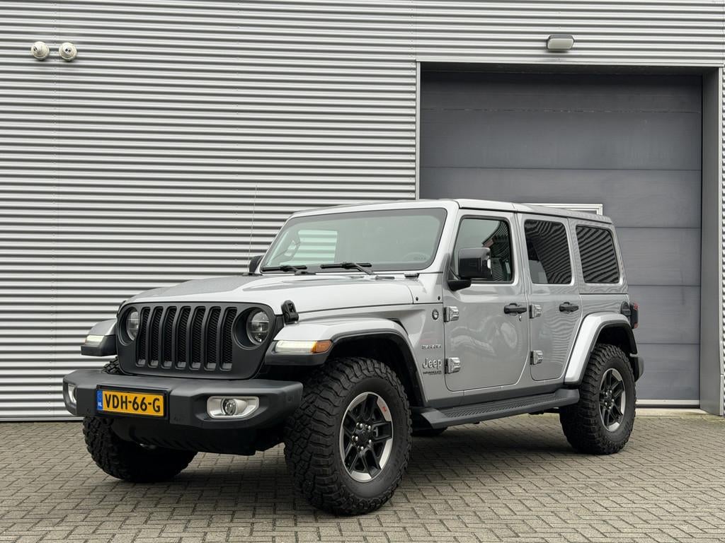 Jeep Wrangler 2.2D Sahara I Aut. I Grijs Kenteken I 12000 Km, Auto's, Bestelauto's, Gebruikt, Euro 6, Origineel Nederlands, Diesel