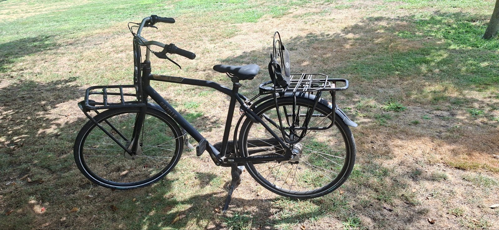 gazelle jongensfiets met fietsenrek, Ophalen, Gebruikt, 26 inch of meer