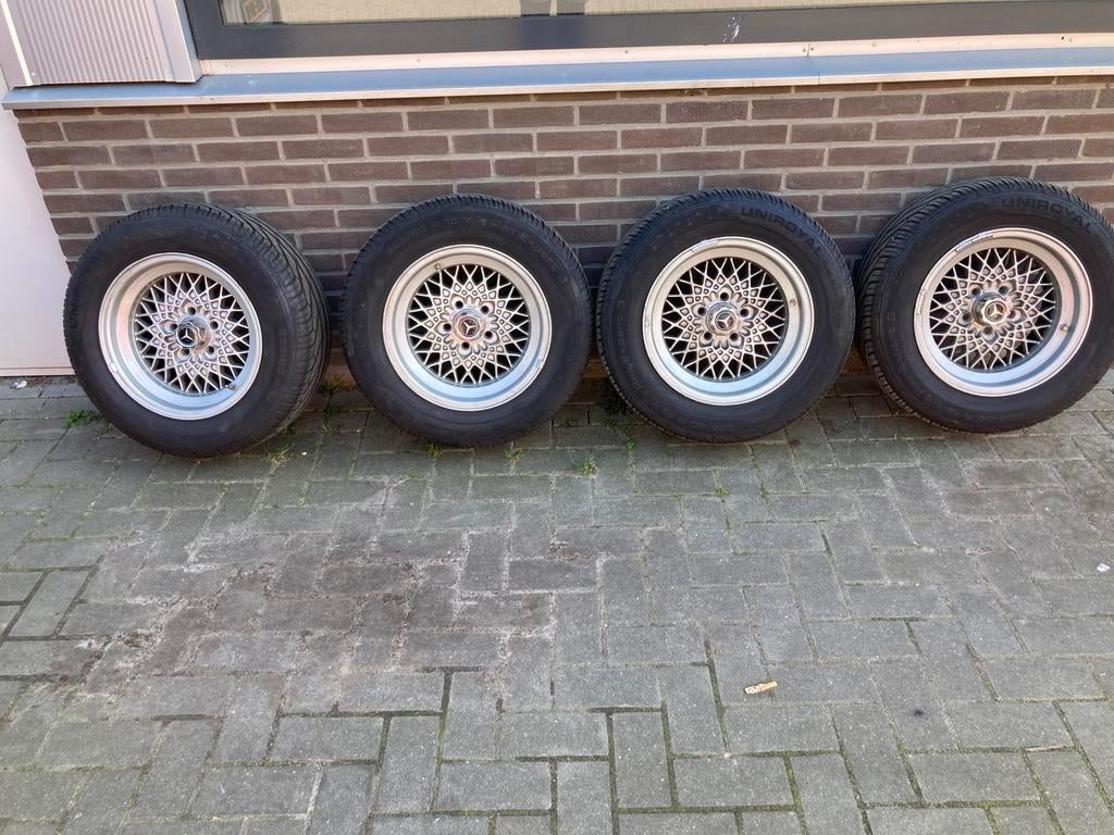Mooie BBS velgen met bijna nieuwe banden, Auto-onderdelen, Banden en Velgen, Ophalen, Gebruikt, 15 inch, Banden en Velgen